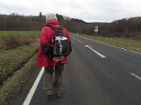 Leider müssen wir hier ein kleines Stück über die Landstraße laufen.